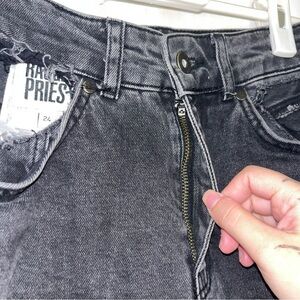 Black The Ragged Priest skinny jeans with a distressed look